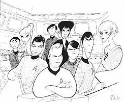 Al Hirschfeld's Star Trek Drawings