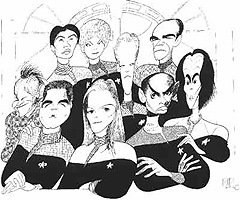 Al Hirschfeld's Star Trek Drawings